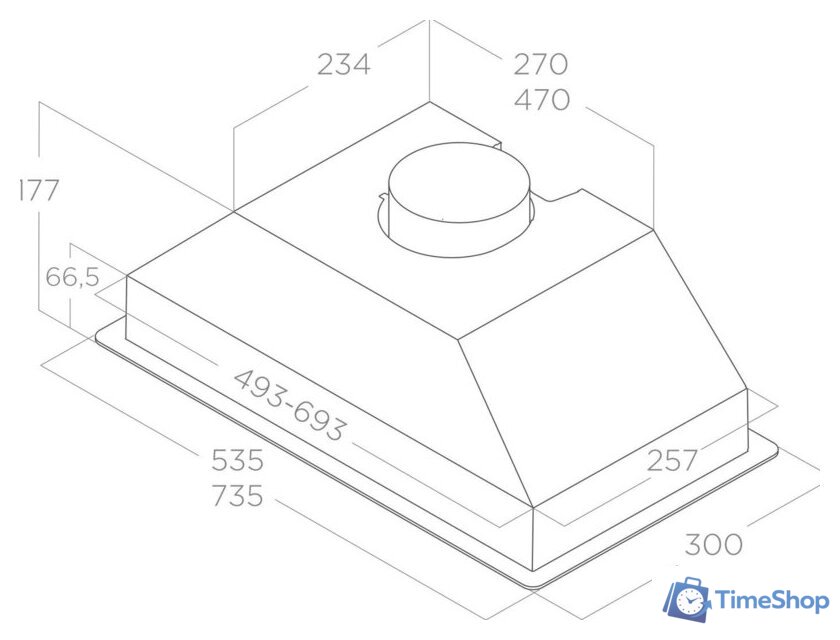 Кухонная вытяжка Elica Era S BL/A/52 - Изображение №2 — Интернет-магазин Time-Shop