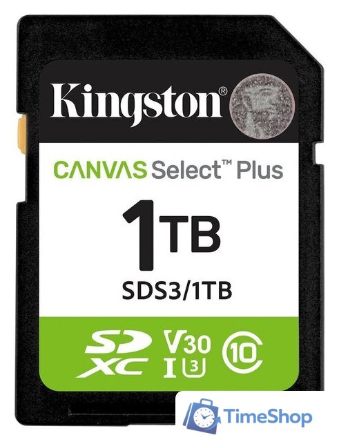 Карта памяти Kingston Canvas Select Plus SDXC 1TB SDS3/1TB - Изображение №1 — Интернет-магазин Time-Shop
