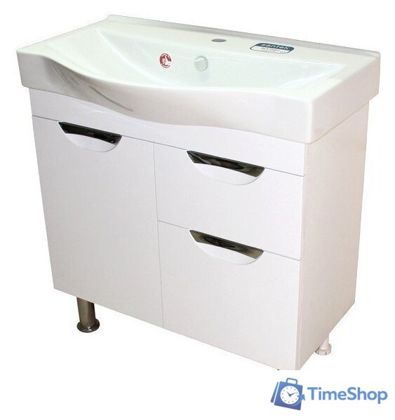  СанитаМебель Тумба под умывальник Эмили-601.800 (белый) - Изображение №1 — Интернет-магазин Time-Shop
