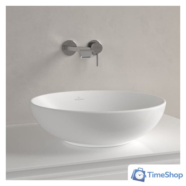 Умывальник Villeroy & Boch Loop&Friends Stone White 4A4600RW - Изображение №6 — Интернет-магазин Time-Shop