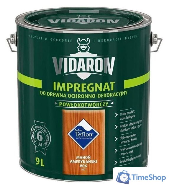 Пропитка Vidaron Impregnant V06 9 л (американское красное дерево) - Изображение №1 — Интернет-магазин Time-Shop