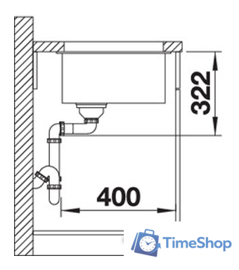 Кухонная мойка Blanco Subline 700-U Level (кофе, корзинчатый вентиль) - Изображение №3 — Интернет-магазин Time-Shop
