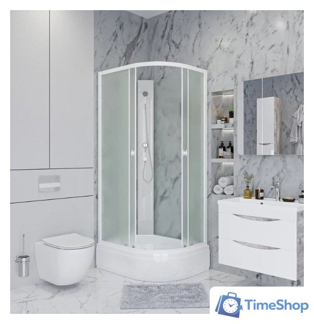 Душевая кабина Niagara Promo P90/80/26L/MT/BK 90x80x195 - Изображение №6 — Интернет-магазин Time-Shop