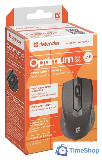 Мышь Defender Optimum MB-270 - Изображение №2 — Интернет-магазин Time-Shop