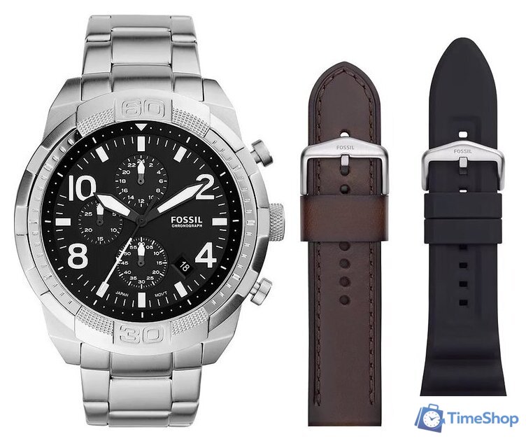 Наручные часы со сменной частью Fossil Bronson FS5968SET - Изображение №1 — Интернет-магазин Time-Shop