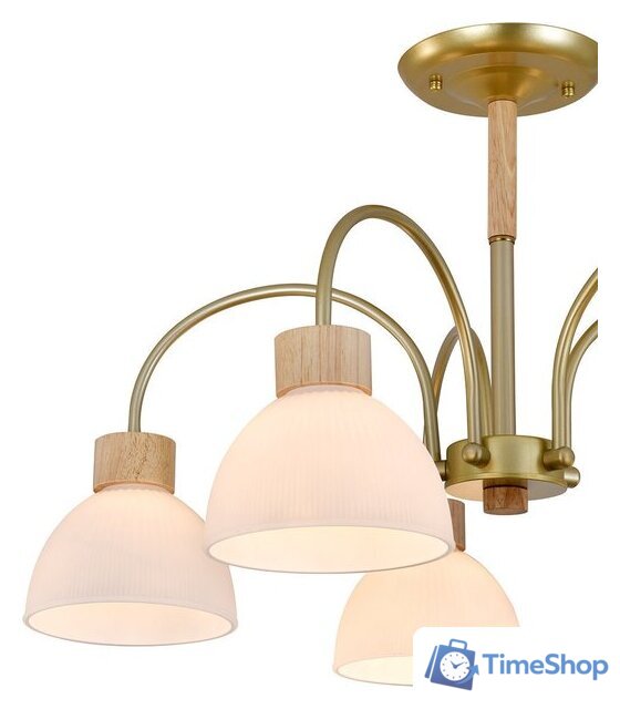 Люстра средней высоты Escada 150005/5R ES0000061 (Gold/Wood) - Изображение №2 — Интернет-магазин Time-Shop