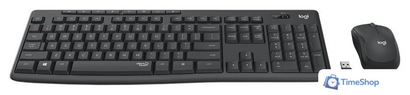 Офисный набор Logitech MK295 Silent Wireless Combo 920-009807 (графитовый) - Изображение №2 — Интернет-магазин Time-Shop