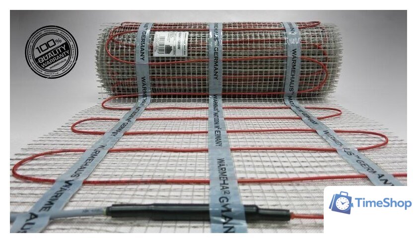 Нагревательный мат Warmehaus MAT 200W 4 кв.м 800 Вт - Изображение №2 — Интернет-магазин Time-Shop