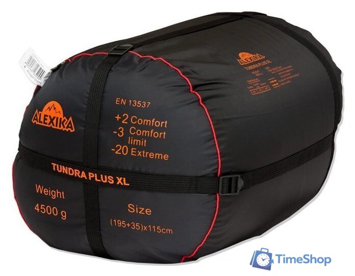 Спальный мешок AlexikA Tundra Plus XL 230 (правая молния, оливковый) - Изображение №5 — Интернет-магазин Time-Shop