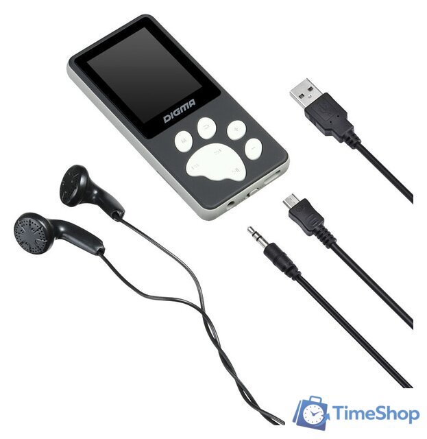 Плеер MP3 Digma S4 8GB (черный/серый) - Изображение №7 — Интернет-магазин Time-Shop