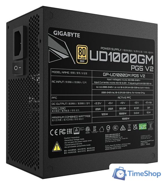 Блок питания Gigabyte UD1000GM PG5 V2 - Изображение №5 — Интернет-магазин Time-Shop