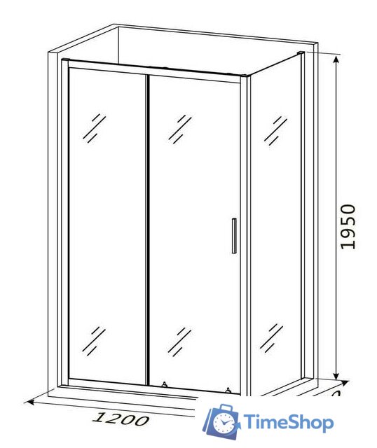 Душевой уголок Roxen Caspia 55060-120 120х80 - Изображение №14 — Интернет-магазин Time-Shop