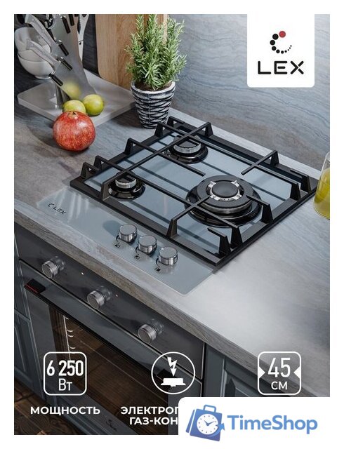 Варочная панель LEX GVG 435 GR - Изображение №3 — Интернет-магазин Time-Shop