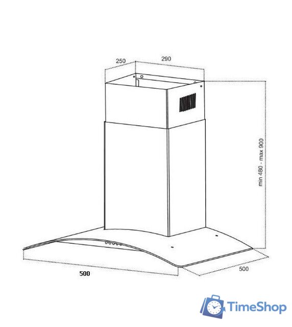 Кухонная вытяжка Germes Alt 50 inox - Изображение №7 — Интернет-магазин Time-Shop