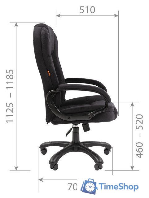 Офисное кресло CHAIRMAN 600 Home (черный) - Изображение №5 — Интернет-магазин Time-Shop