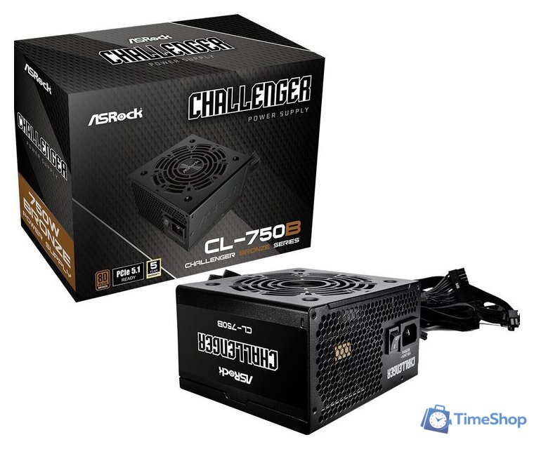 Блок питания ASRock Challenger 750W CL-750B - Изображение №5 — Интернет-магазин Time-Shop