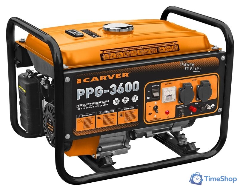 Бензиновый генератор Carver PPG-3600 - Изображение №1 — Интернет-магазин Time-Shop