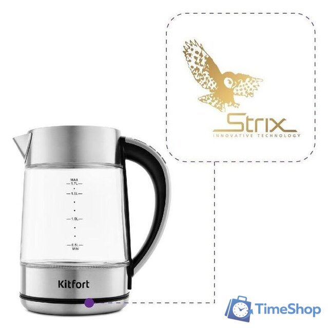 Электрический чайник Kitfort KT-690 - Изображение №3 — Интернет-магазин Time-Shop