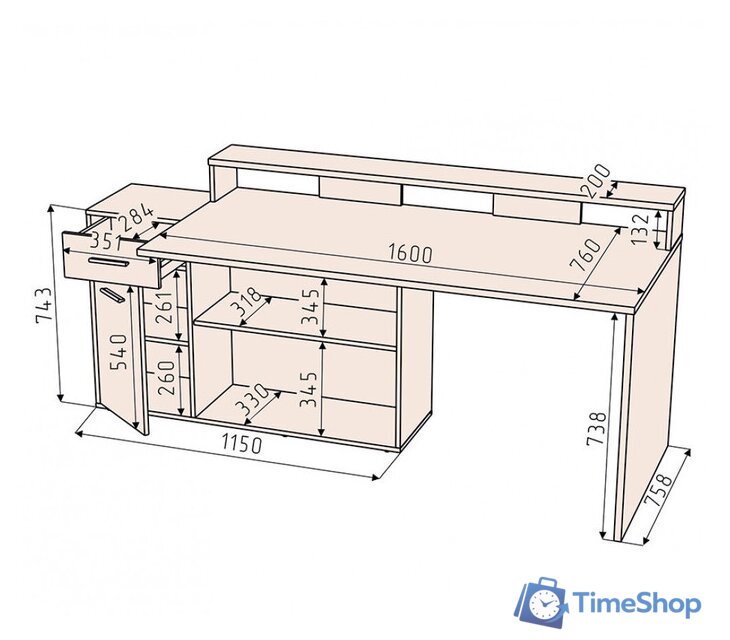 Стол Интерлиния Skill-3 (белый) - Изображение №3 — Интернет-магазин Time-Shop