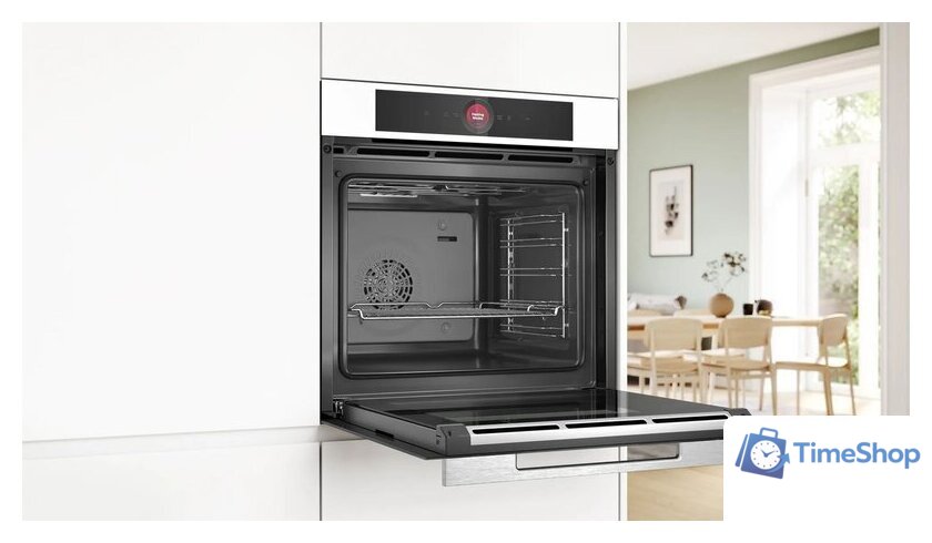 Электрический духовой шкаф Bosch Serie 8 HBG7341W1 - Изображение №4 — Интернет-магазин Time-Shop