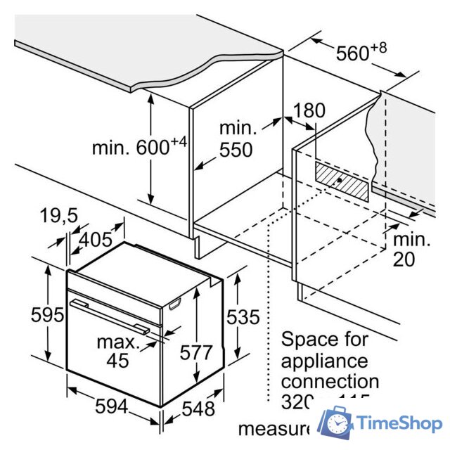 Электрический духовой шкаф Bosch Serie 8 HBG7341W1 - Изображение №9 — Интернет-магазин Time-Shop