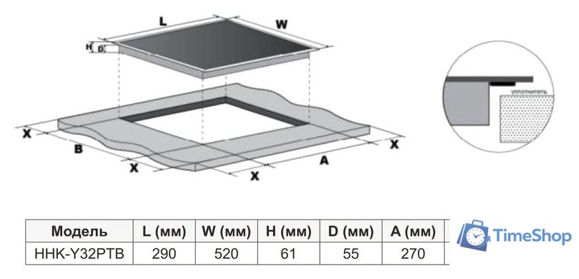 Варочная панель Haier HHK-Y32PTB - Изображение №5 — Интернет-магазин Time-Shop