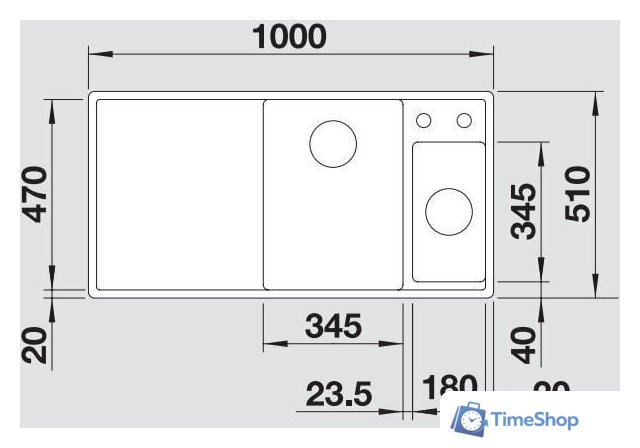 Кухонная мойка Blanco AXIA III 6 S 525850 (черный) - Изображение №2 — Интернет-магазин Time-Shop