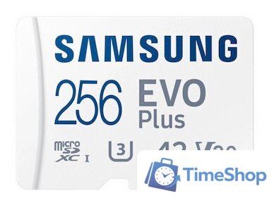Карта памяти Samsung EVO Plus 2024 microSDXC 256GB (с адаптером) - Изображение №1 — Интернет-магазин Time-Shop