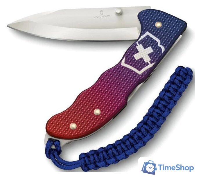 Складной нож Victorinox Evoke Alox 0.9415.D221 (синий/красный) - Изображение №1 — Интернет-магазин Time-Shop