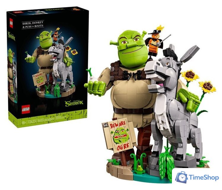 Конструктор LEGO Shrek 72423 Фигурки Шрек, Осел и Кот в сапогах - Изображение №1 — Интернет-магазин Time-Shop