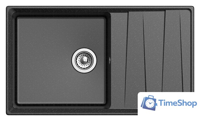 Кухонная мойка GranFest GF-LV-860L (черный) - Изображение №2 — Интернет-магазин Time-Shop