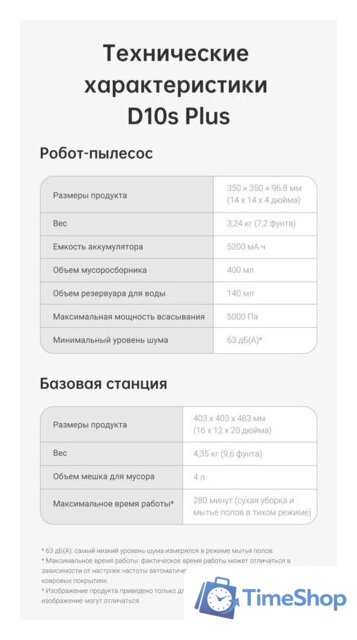 Робот-пылесос Dreame Bot D10s Plus (международная версия, черный) - Изображение №9 — Интернет-магазин Time-Shop