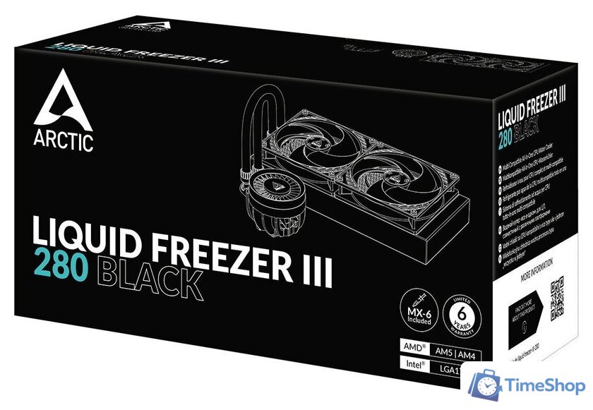 Система жидкостного охлаждения для процессора Arctic Liquid Freezer III 280 Black ACFRE00135A - Изображение №8 — Интернет-магазин Time-Shop