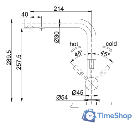 Смеситель Franke Atlas (нержавеющая сталь) 120.0179.978 - Изображение №2 — Интернет-магазин Time-Shop