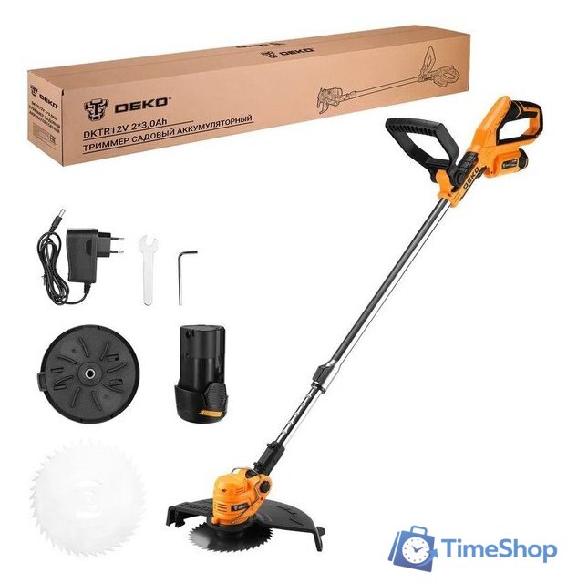 Триммер Deko DKTR12V 063-4238-1 (с 2-мя АКБ 3 Ah) - Изображение №1 — Интернет-магазин Time-Shop