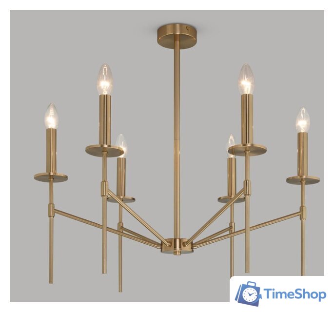 Подвесная люстра Евросвет 60142/6 латунь - Изображение №1 — Интернет-магазин Time-Shop