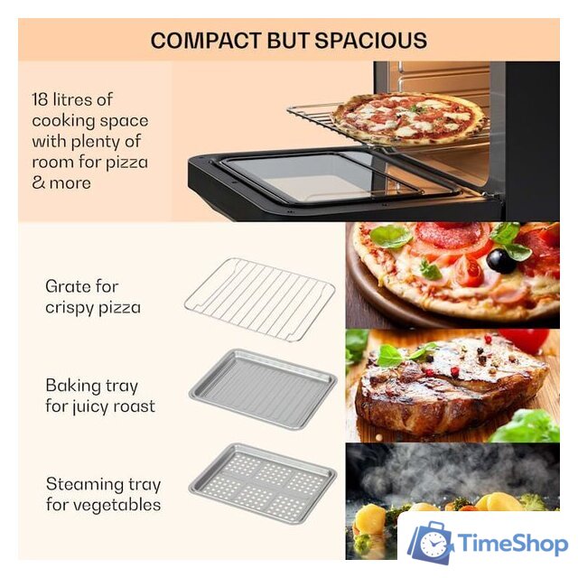 Аэрогриль (аэрофритюрница) Klarstein Vita Pro (черный) - Изображение №4 — Интернет-магазин Time-Shop