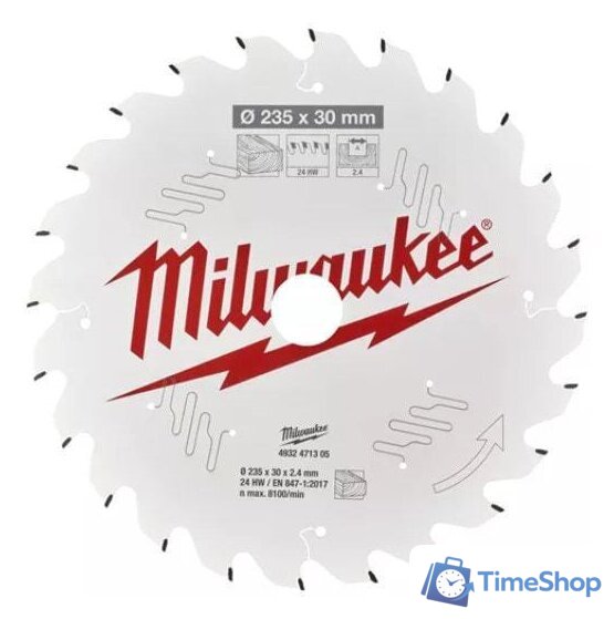 Пильный диск Milwaukee 4932471305 - Изображение №1 — Интернет-магазин Time-Shop