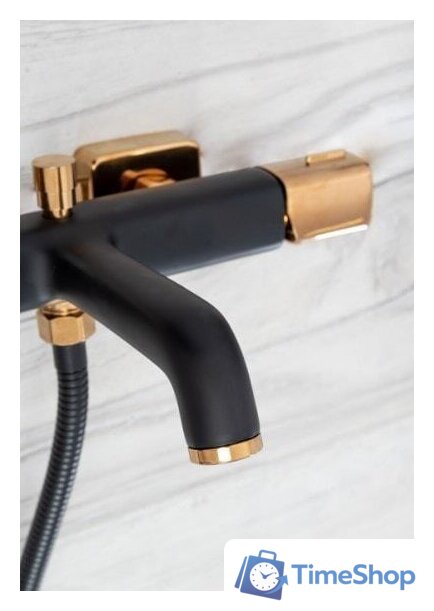 Смеситель Rea Salto REA-B6352 (черный/золотой) - Изображение №5 — Интернет-магазин Time-Shop