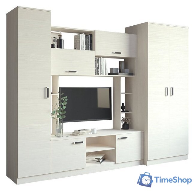 Стенка Евва Престиж-3 АЭП ПС-003-11 (без рисунка/бодега) - Изображение №1 — Интернет-магазин Time-Shop