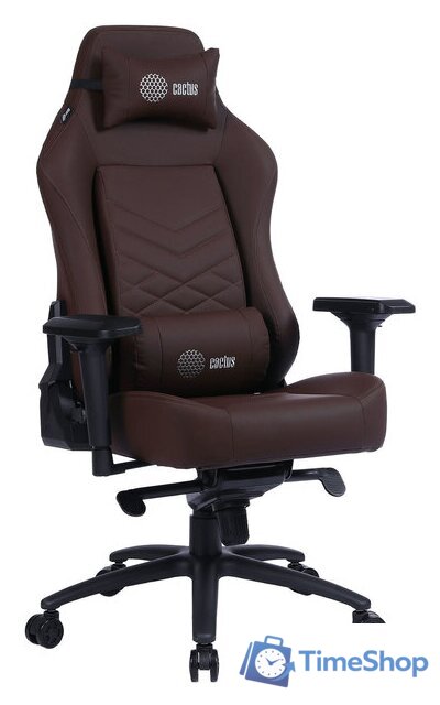 Игровое (геймерское) кресло CACTUS CS-CHR-0112BR (коричневый) - Изображение №1 — Интернет-магазин Time-Shop