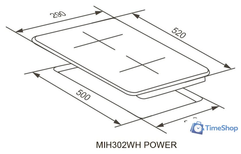 Варочная панель Meferi MIH302WH Power - Изображение №10 — Интернет-магазин Time-Shop