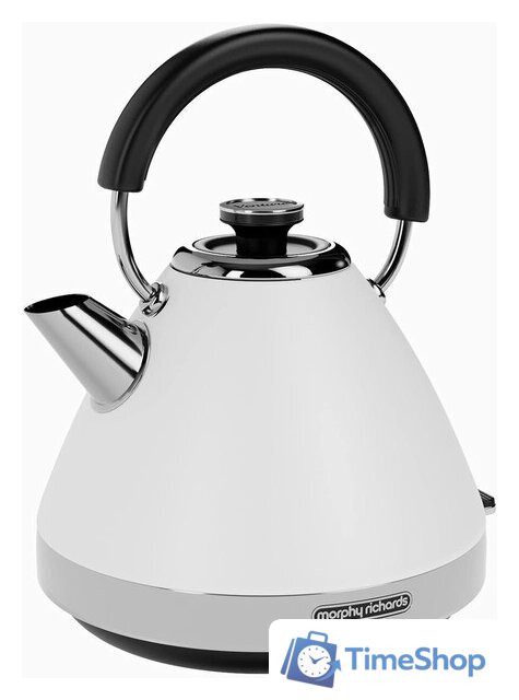 Электрический чайник Morphy Richards Venture White Pyramid 100134 - Изображение №1 — Интернет-магазин Time-Shop