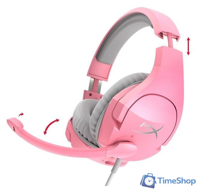 Наушники HyperX Cloud Stinger (розовый) - Изображение №4 — Интернет-магазин Time-Shop