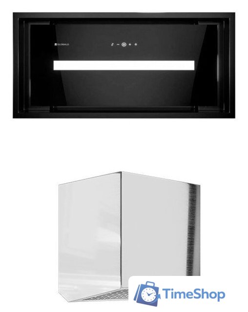 Кухонная вытяжка Globalo Saredo 60.1 + Turbina TZ 1.1 (черный) - Изображение №1 — Интернет-магазин Time-Shop