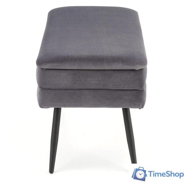 Пуфик Halmar Velva (серый/черный) - Изображение №2 — Интернет-магазин Time-Shop