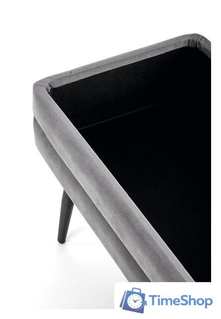 Пуфик Halmar Velva (серый/черный) - Изображение №4 — Интернет-магазин Time-Shop