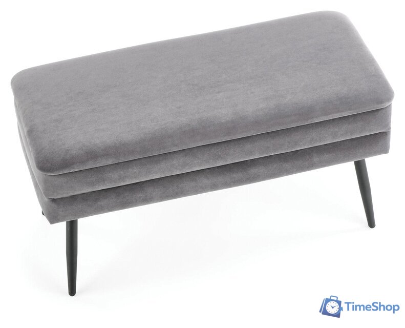 Пуфик Halmar Velva (серый/черный) - Изображение №5 — Интернет-магазин Time-Shop