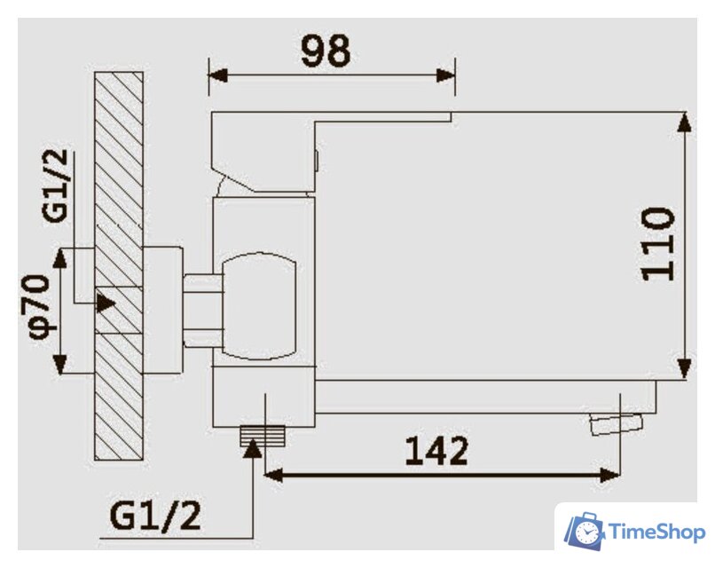 Смеситель Vieir V113531-G - Изображение №2 — Интернет-магазин Time-Shop