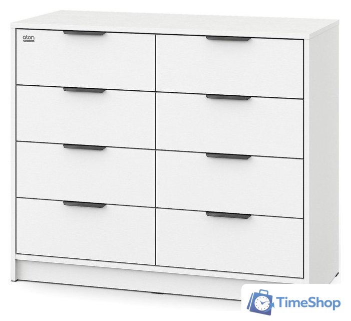 Детский комод Атон Мебель Zeus 1008 ЛДСП с шариковыми направляющими (белый) - Изображение №6 — Интернет-магазин Time-Shop